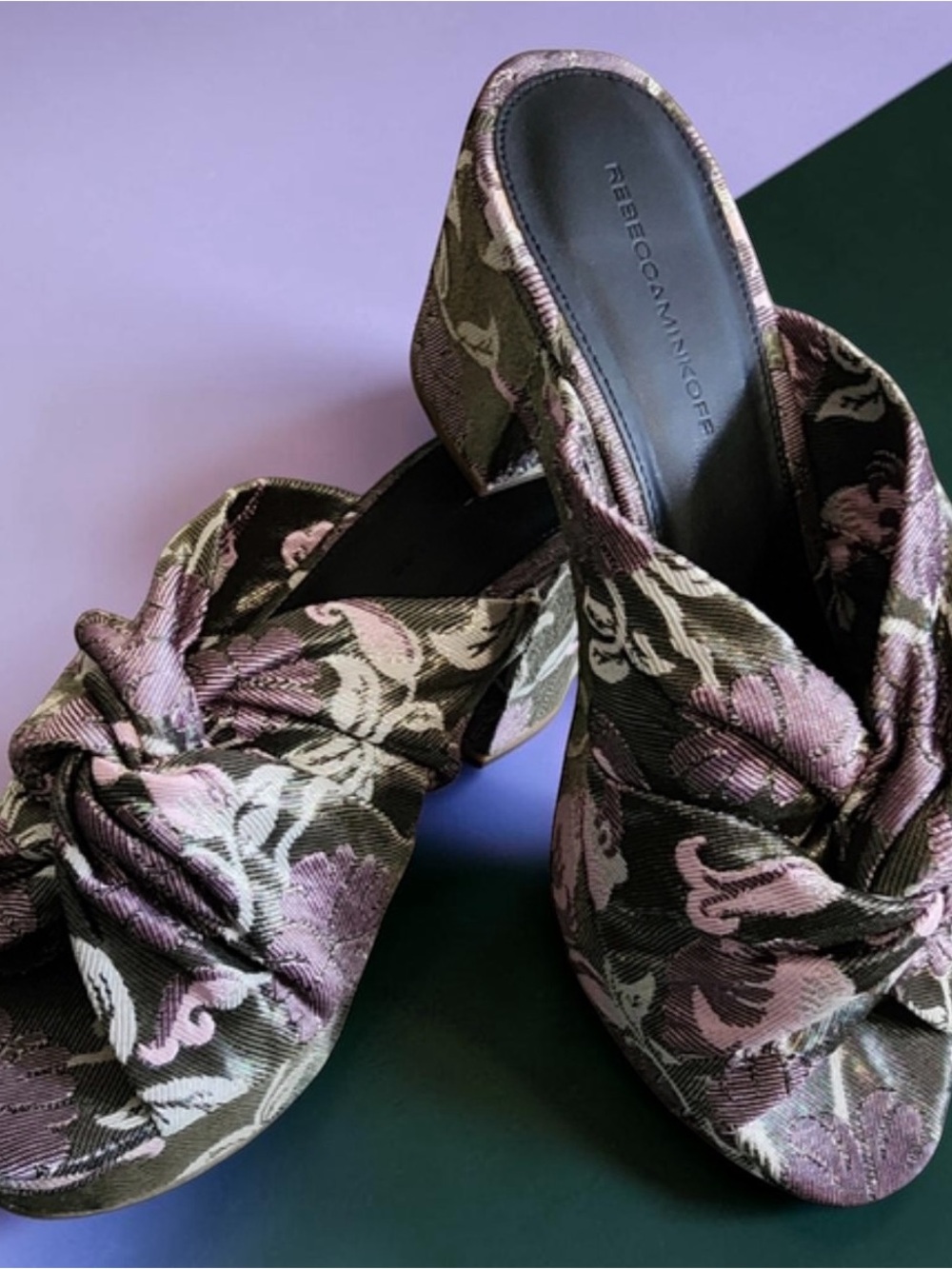 REBECCA MINKOFF Jaden Floral Platform Sandals Size 5